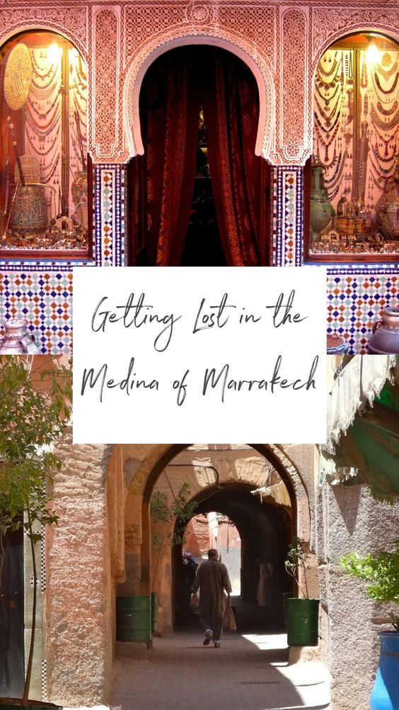 getting lost in the medina of Marrakech