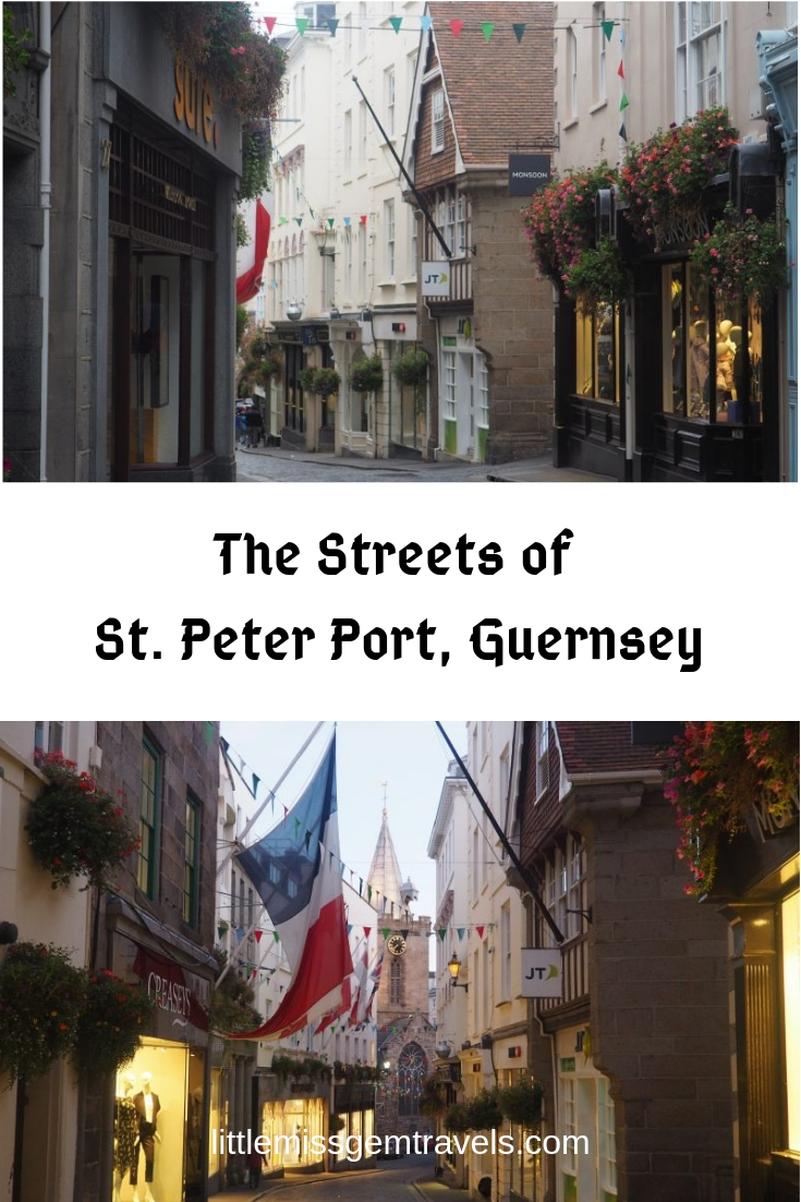 the streets of st. peter port, guernsey