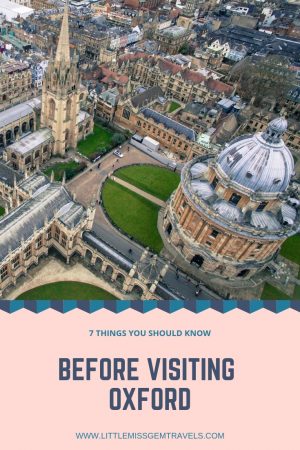 things you should know before visiting Oxford