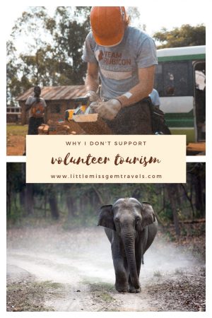 why I don't support volunteer tourism