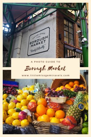 photo guide to Borough Market