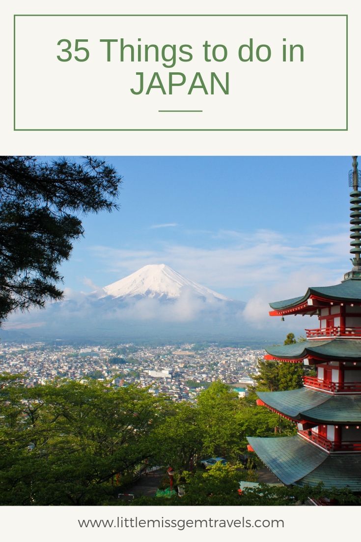 35 things to do in Japan