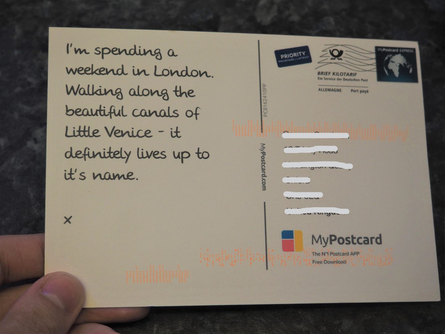 Creating Personalised Postcards With the MyPostcard App (AD) Little