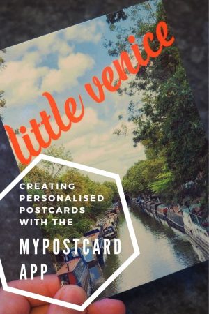 creating personalised postcards with MyPostcard App