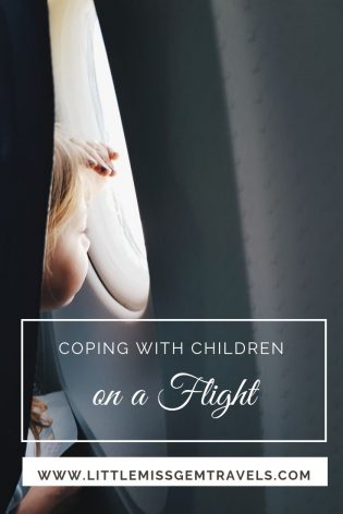 coping with children on a flight