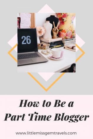 how to be a part time blogger