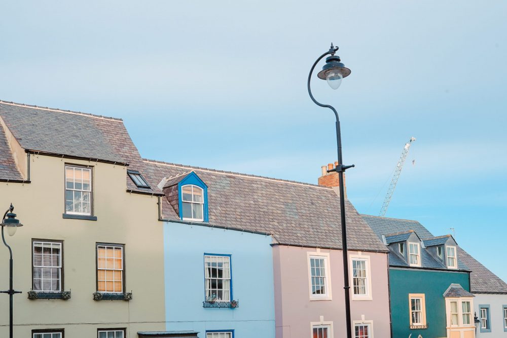 Coloured houses in Durham